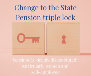 Change to the State Pension triple lock 
